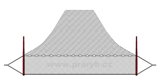 NEVOD oka 30 mm / 15 x 25 m silná (obvod jádra 30 m)