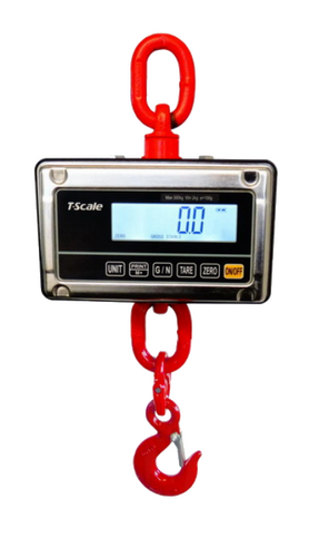 Závěsná váha digitální J1-RWS/150, váživost do 150 kg, nerezová, voděodolná - IP 65