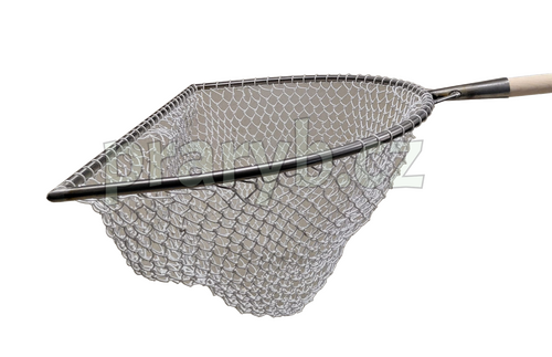 Přívlač (menší) oka 30/3 mm ruční hloubka 60 cm nerezový rám z kulatiny, půloblouk - Rám obvod 255 cm, dolní hrana délky 83 cm