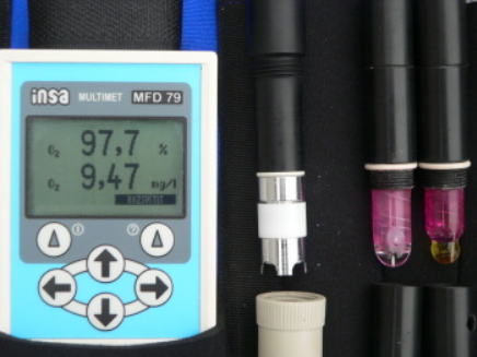 Měřič pH, kyslíku, ORP a teploty ve vodě MFD 79 digit., s čidly k pH, ORP a kyslíku - na čidla záruka 6 měsíců