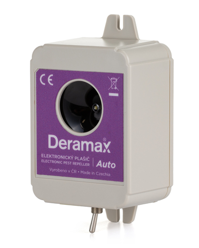Ultrazvukový odpuzovač (plašič) kun a hlodavců do auta DERAMAX - AUTO na baterii