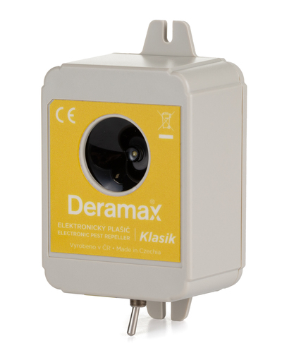 Ultrazvukový odpuzovač (plašič) kun a hlodavců DERAMAX - KLASIK - na baterii