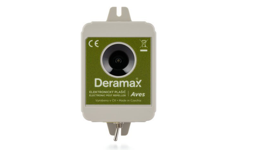 Elektronický odpuzovač (plašič) ptáků DERAMAX - AVES na baterii