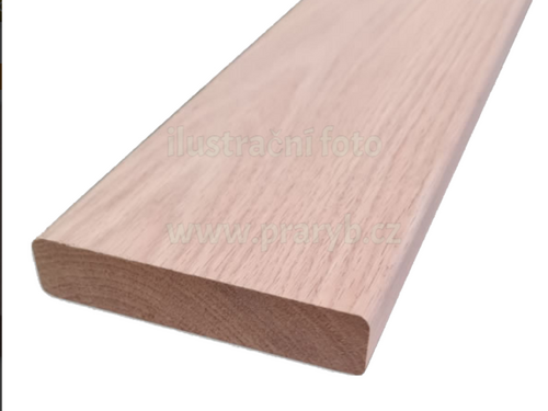 Dřevěné dluže do požeráku šířka 43 cm, dubové, tl. 25 mm