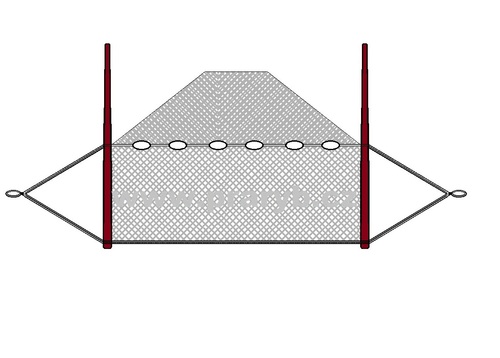 Vatka oka 25 mm / 2 x 4 m (obvod jádra 6 m) silná síťovina