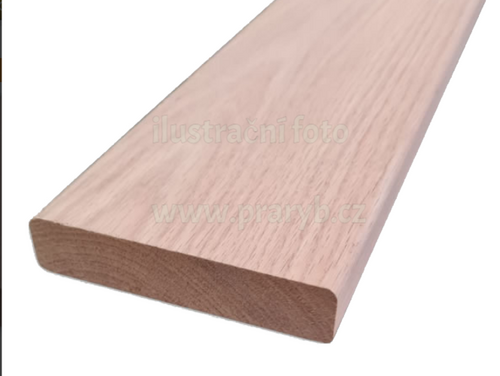 Dřevěné dluže do požeráku šířka 39 cm, dubové, tl. 38 mm s háčky