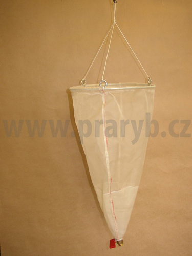Výplet planktonové síťky vrhací průměr 24 cm, hloubka 45 cm s výpustným kohoutem