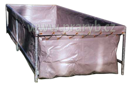 Vak nádrže (bazénu) plachtový 4 x 1 x 0,9 m, objem cca 4.000 litrů - ke konstrukci